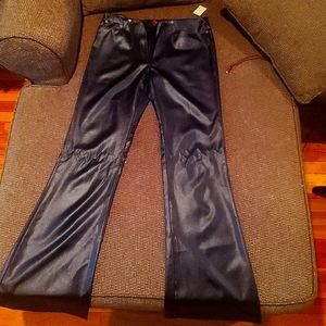 Faux leather pants